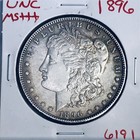 1896 BU GEM MORGAN SILVER DOLLAR UNC MS+++ U.S. MINT RARE COIN 6191 — photo 1