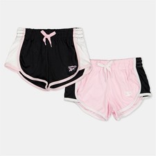 Reebok Kids 2 Pack Black Short Baby Jersey Shorts