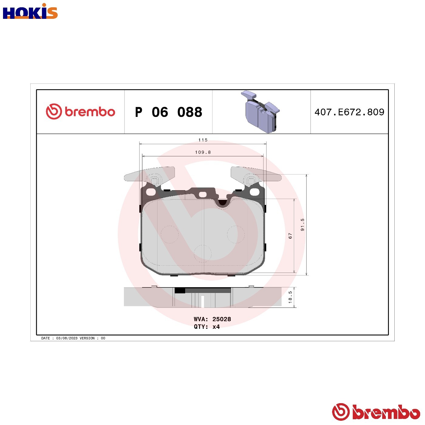 Front Brake Pad Set Fits BMW 1 Series 2 Series 3 Series 4 Series BREMBO - Image 12