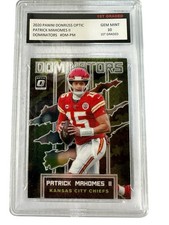 2020 Panini Donruss Optic - Dominators Patrick Mahomes II #DM-PM.  1st Graded 10