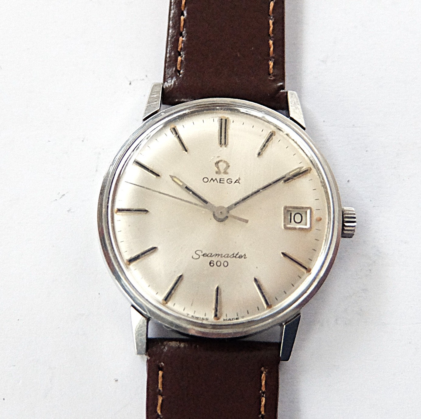 MANS JEWELS WORKING 17 WRIST 600 CAL 611 1966 WATCH SEAMASTER OMEGA SWISS LEVER - vintagewatches.pk