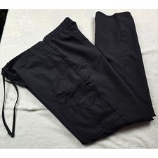Scrubstar Premium Scrubwear Black Cargo Scrub Pants Women Small WM03B117