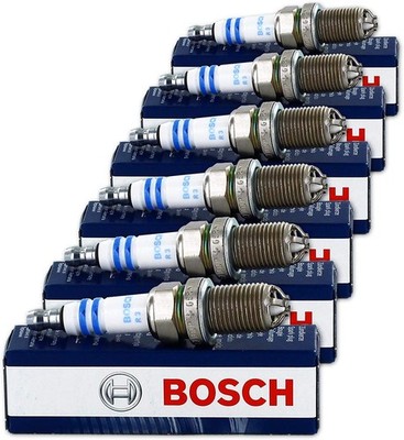 6PCS Spark Plugs Bosch OEM Platinum+4 Factory High Power Set For BMW E39/E46-M54