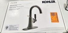 KOHLER Paces Single-Handle Single-Hole Bathroom Faucet in Matte Black R34515-4D
