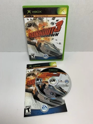 New ListingBurnout 3: Takedown Microsoft Xbox 2004 CIB Complete - Good Disk - Tested