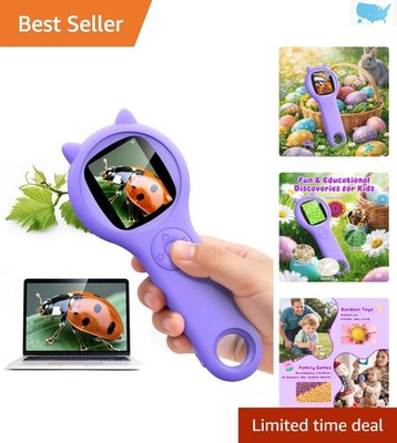 Electronic Kids Microscope - 2-Inch Display for Outdoor Science Adventures