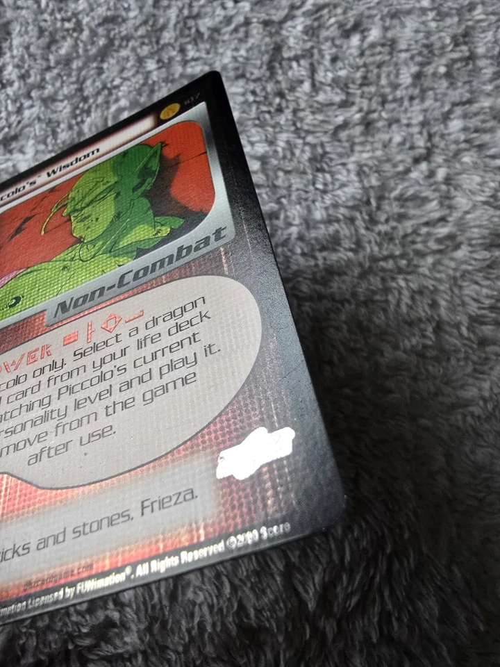 DBZ Dragon Ball Z FOIL Piccolo's Wisdom 107 CCG Unlimited Frieza Saga MP - Image 3 of 4
