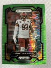2023 Panini Prizm - Jonathan Allen #298 Neon Green Pulsar Prizm