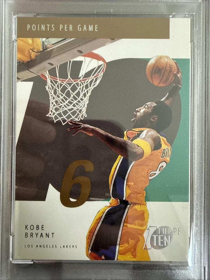 2002 Topps Ten Kobe Bryant Parallel #6 PSA NM-MT 8! Los Angeles Lakers - Image 4 of 4