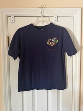 Vintage Warner Bros Studio Store Looney Tunes Pocket T Shirt Size Small