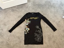 Fashion Nova Ed Hardy Ribbed mini dress size XL