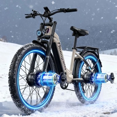 Damen City E-Bike 26 Zoll Elektrofahrrad 2000W Dual Motor XMAS Gift E-Bike 45kmh