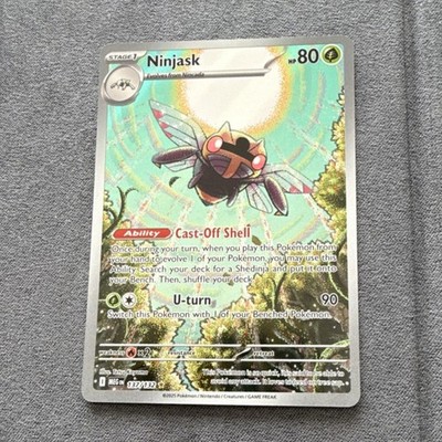 Pokémon Ninjask Me01 Mega Evolution Holo 137/132 80HP 90 Attack Ability Card