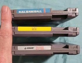 RBI Baseball - Blades Of Steel - Ultimate Basketball - NES - Tested and Working