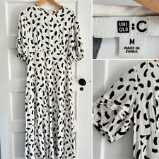 Uniqlo C Midi Dress Clare Waight Keller size M (uk 12) pockets 