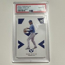 2022 Panini Chronicles Vertex Bobby Witt Jr. #14 Red /100 Rookie PSA 10 Royals