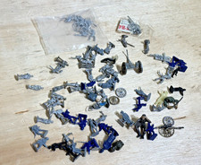 Vintage Miniature Lead Toy Soldiers Lot Tiny Painted Metal Army Figurines