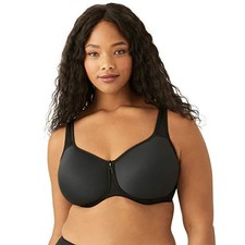 WACOAL WOMEN'S BASIC BEAUTY CONTOUR T-SHIRT BRA - SIZE: WOMEN 38DDD - BLACK