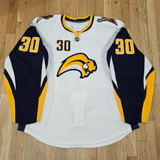 Ryan Miller Buffalo Sabres Jersey Reebok Edge 2.0 sz 58 EUC Slug NHL Authentic