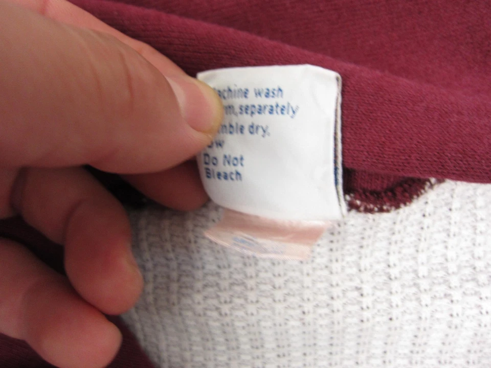 Sudadera con Capucha de Colección Gearing Up Para Hombre Extra Grande Roja Cremallera Completa Hecha en EE. UU. Térmica Años 90 Foto 4 de 4