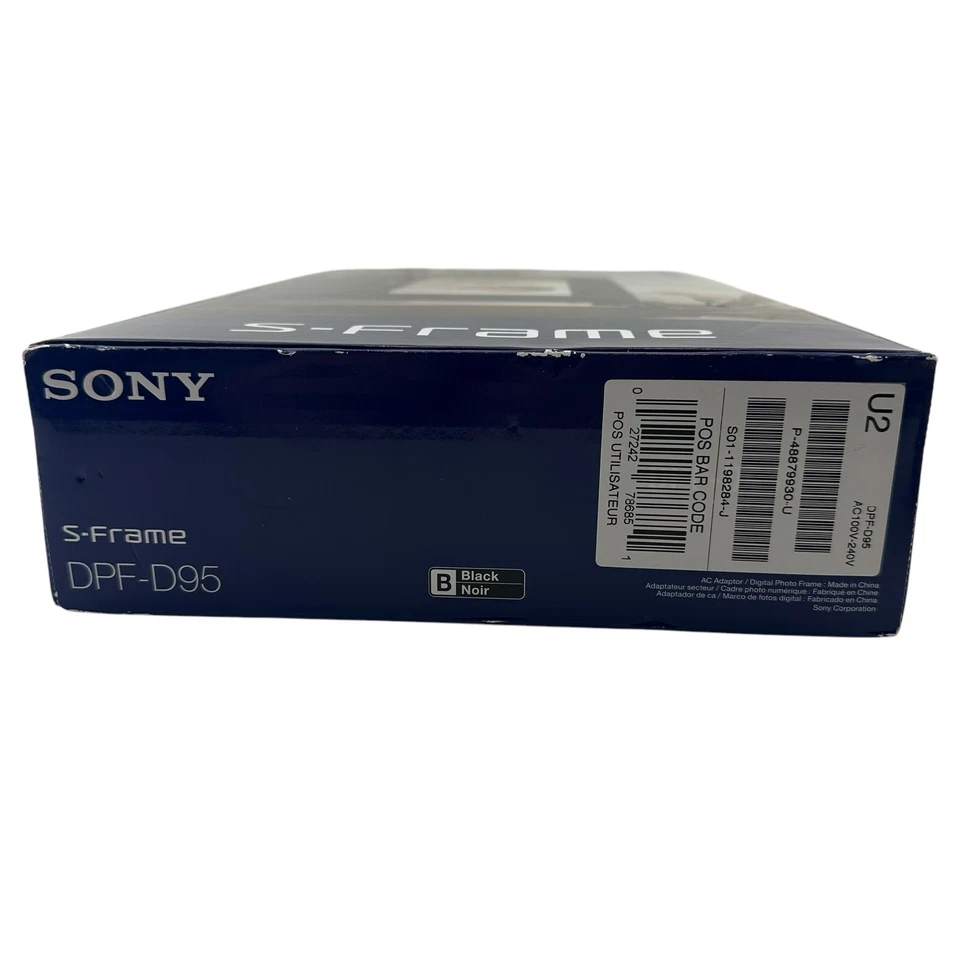 Sony Digital Photo Frame DPF-D95 S-Frame Black 9 Inch With Remote New Open Box - Image 4 of 4