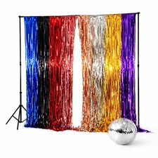 Party Decoration Foil Tinsel Curtain 2M–3M for Door, Wall & Backdrop