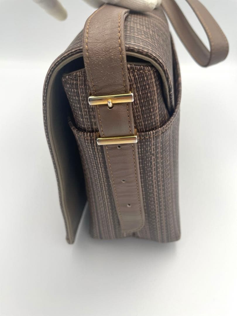 Givenchy Vintage Shoulder Bag PVC Brown Authentic F0210404 thumbnail 5