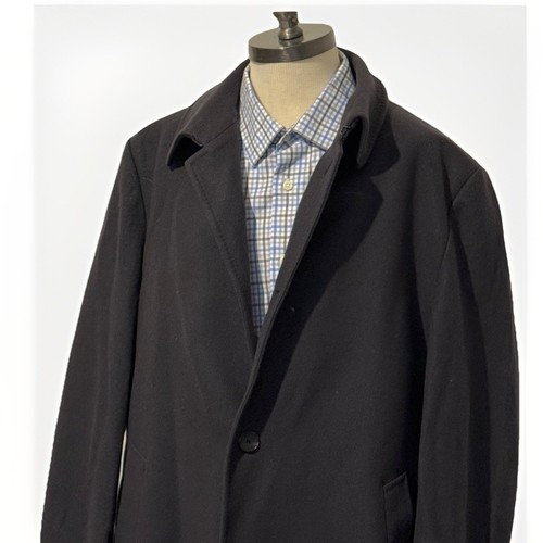 Hugo Boss Men's Gray Wool Cashmere Long Over Coat 44R 46R - Picture 4 of 10