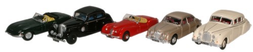 Oxford Diecast 76SET14 Jaguar Collection 5Pc  - 1:76 Scale