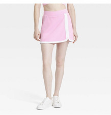 JoyLab Women's Knit Piped High-Rise Skort Light Pink - Large