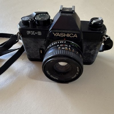 Yashica FX-3 Black 35mm SLR Film Camera w/ Yashica 50mm f/2.0 Lens