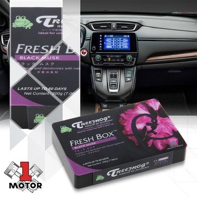 Tree Frog 200g Black Musk Scent Car/Home/Office Fresh Box Style Air Freshener