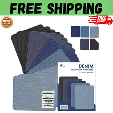 20Pcs Iron on Patches, Repair Fabric Patches for Clothes and Denim Jean, Iron on