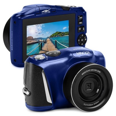 Minolta MND55 64MP 4K Ultra HD Wi-Fi Digital Camera #MND55-BL