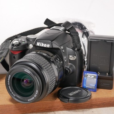 Nikon D60 10MP DSLR Camera W 18-55mm Lens Kit *TESTED* Shutter 11,079