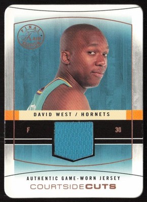 David West Rookie 2003-04 Flair Final Edition Courtside Cuts Jerseys /8 #CC-DAW
