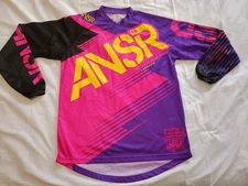Answer Racing Syncron Purple Pink MX Off-Road Jersey Shirt Womens MED Motocross 
