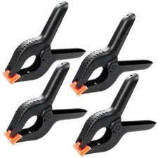 4 Pcs Spring Clamps, 4 in Plastic Heavy Duty Spring Clips for Crafts, Mini Cl...