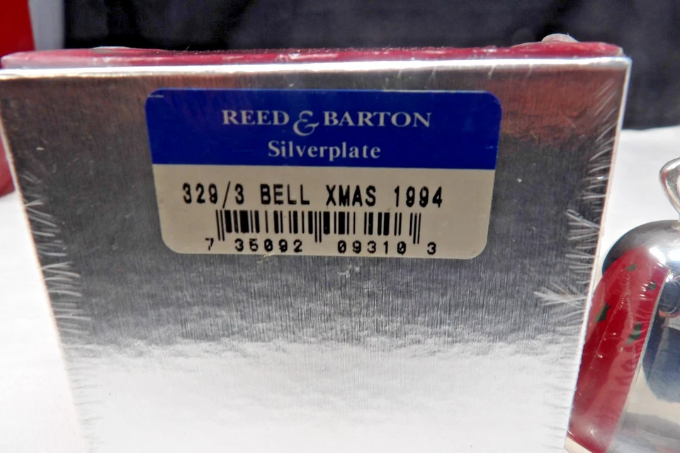 New In Box Reed & Barton 1994 Silverplate Christmas Bell - Image 2 of 2