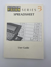 Psion Series 3 Spreadsheet User Guide 6103 0014 01 