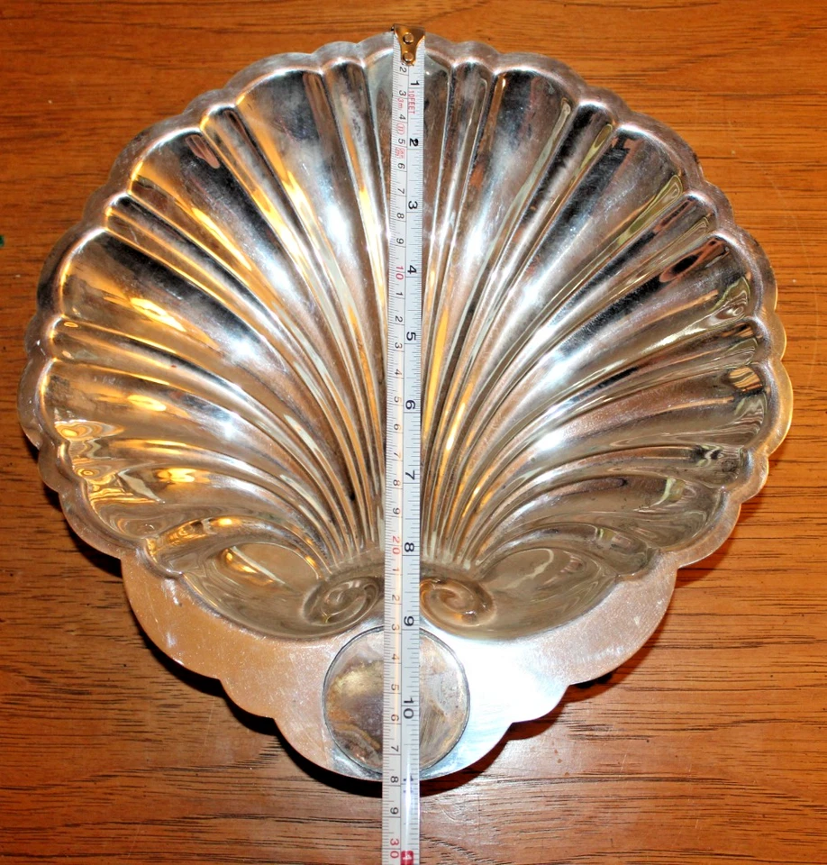 Vintage Federal Silver Co Clam Shell Serving Bowl Dish - Image 4 of 4