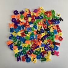 Magnetic Refrigerator Letter Number Set Lot Frig Fridge Cleaned Alphabet Lot F