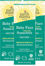 Baby Face Mineral Sunscreen Stick SPF 40  Non-Nano Zinc, Natural Water Resistan