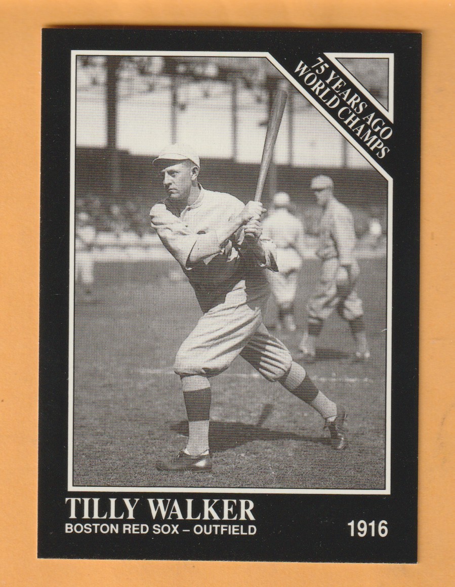Tillie Tilly Walker Boston Red Sox 1991 Conlon TSN #137 Telford Tennessee