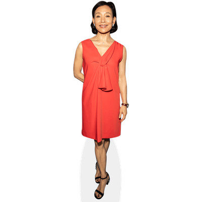 Joan Chen (rotes Kleid) Minigröße Cutout