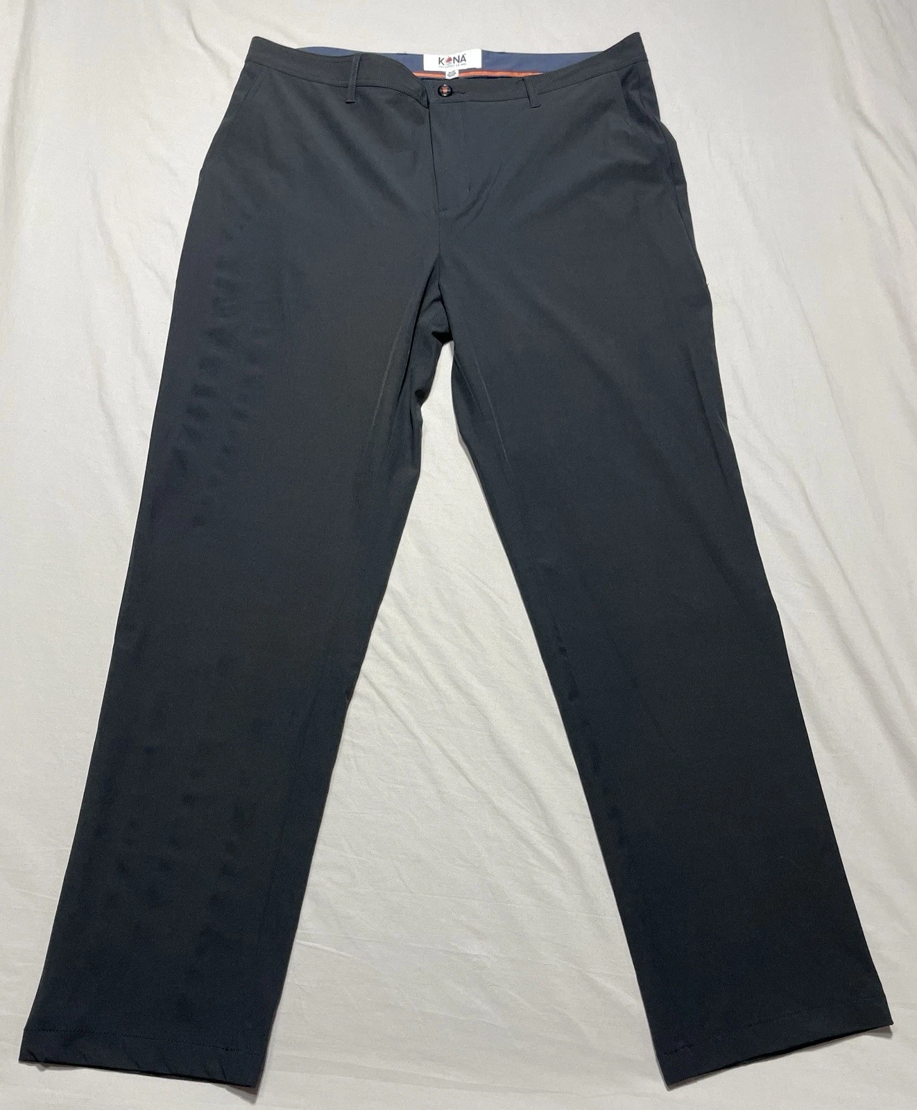 Kona Supply Co Pants Men 38x32 Black Chino Performance Hiking Golf