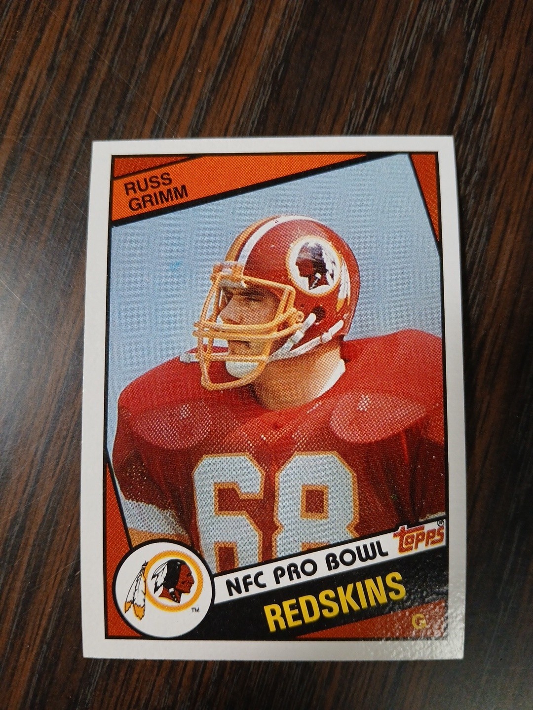 1984 Topps Football Russ Grimm RC #381 Washington Redskins - Qty Available 