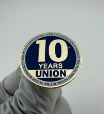 10 Years Union UFCW 21 (United Food and Commercial Workers Local 21) Enamel Pin