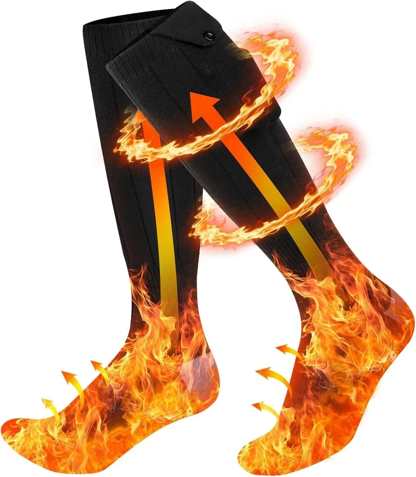 Electric Heated Socks Foot Winter Warm Hunting Sock Rechargeable 9000mAh - Image 4 of 4