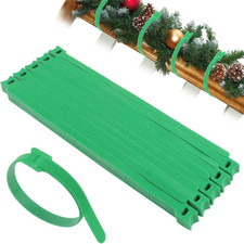 100PCS Adjustable Christmas Garland Ties for Wreaths and Decorations